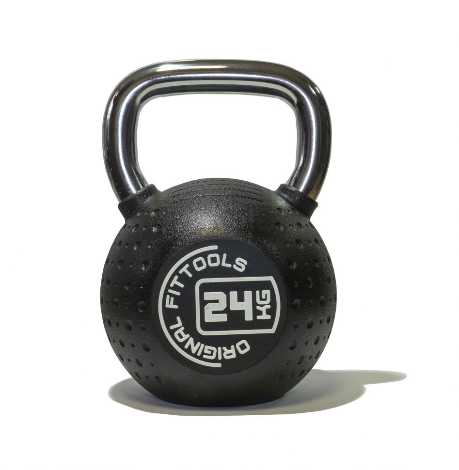 Гири с хромированной ручкой полиуретан (CPU) Original FitTools от 4 до 32 кг 